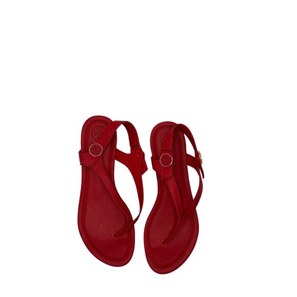 Tory Burch Women's Minnie Thong Sandals Red Size 7.5 - Picture 2 of 7